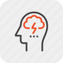 brain, brainstorm, head, human, idea, mind, think