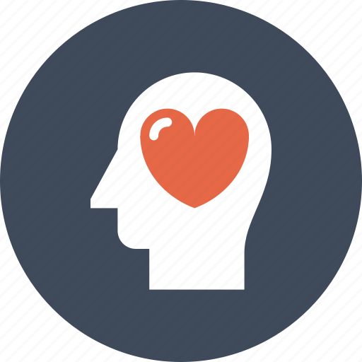 Emotions, feeling, head, heart, human, love, mind icon - Download on Iconfinder