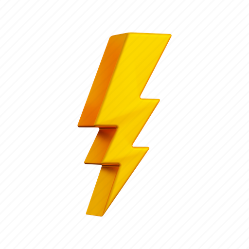 .png, thunderbolt, flash, storm, power, light, lightning 3D illustration - Download on Iconfinder