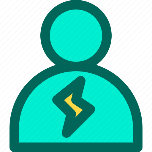 Electric, flash, people, power, superhere icon - Download on Iconfinder