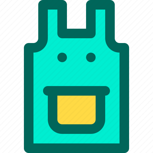 Apron, clean, cooking, kitchen, pocket icon - Download on Iconfinder