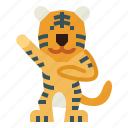 tiger, mammal, wildlife, animal, zoology