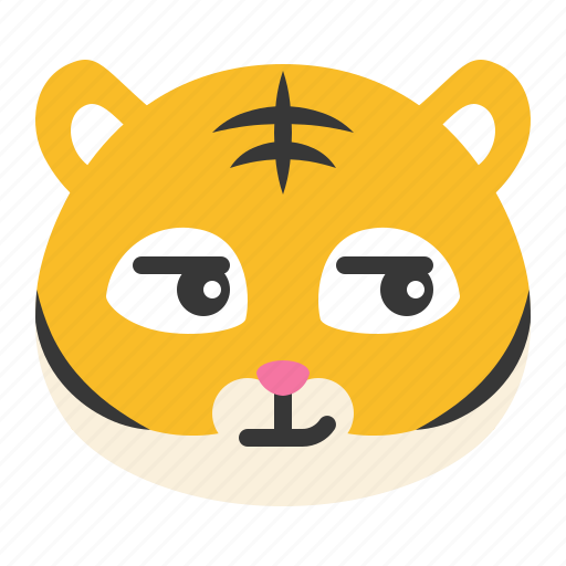 Avatar, emoji, smirk, smirking, tiger icon - Download on Iconfinder
