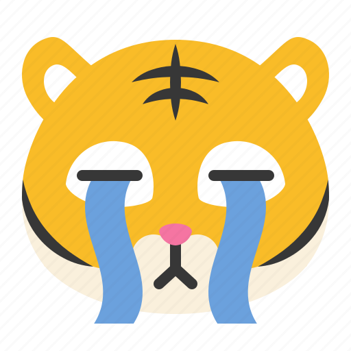 Avatar, cry, emoji, sad, tiger, wild icon - Download on Iconfinder