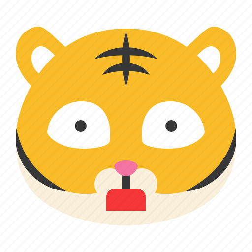 Avatar, emoji, shock, surprise, tiger icon - Download on Iconfinder