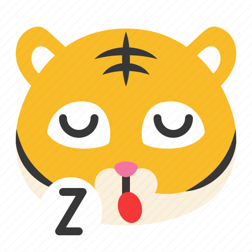 Avatar, emoji, sleep, sleepy, somnolent, tiger, wild icon - Download on Iconfinder