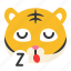 avatar, emoji, sleep, sleepy, somnolent, tiger, wild 