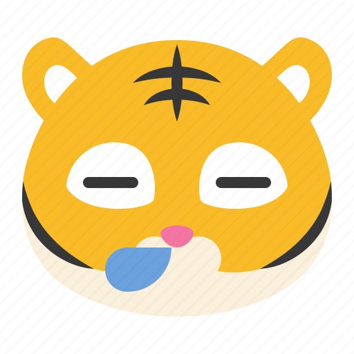 Avatar, emoji, sleep, sleepy, somnolent, tiger, wild icon - Download on Iconfinder