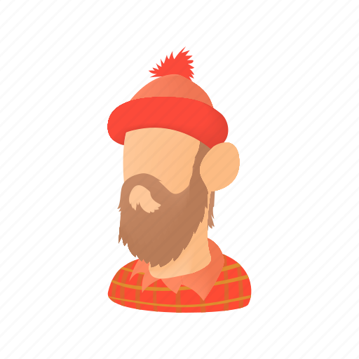 Axe, beard, cartoon, character, hipster, lumberjack, man icon - Download on Iconfinder