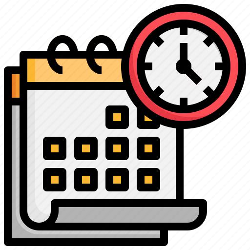 Schedule, calendar, clock, date, time icon - Download on Iconfinder