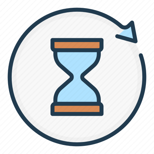 Arrow, back, change, clock, hourglass, time, update icon - Download on Iconfinder