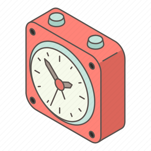 Alarm, clock, isometric, logo, object, small, time icon - Download on Iconfinder