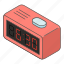 clock, countdown, isometric, logo, morning, object, time 