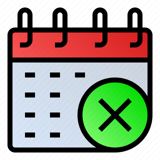 Calendar, date, delete, event, schedule icon - Download on Iconfinder