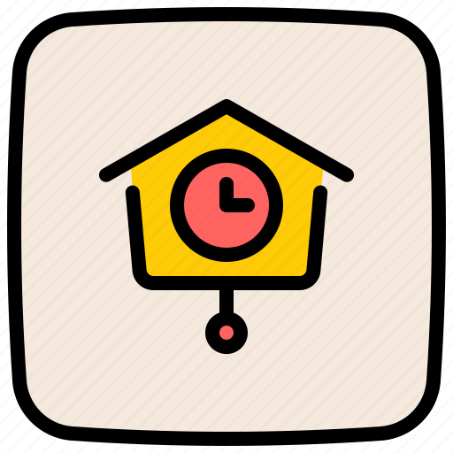Cuckoo, antique, wall, clock, ornament, decoration icon - Download on Iconfinder