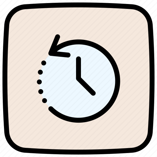 Counterclockwise, history, time, clock, circular arrow icon - Download on Iconfinder