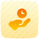 share, gesture, hand, clock, save time