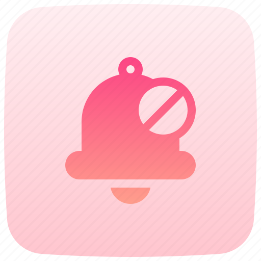 Disabled, block, notification, alarm, bell icon - Download on Iconfinder