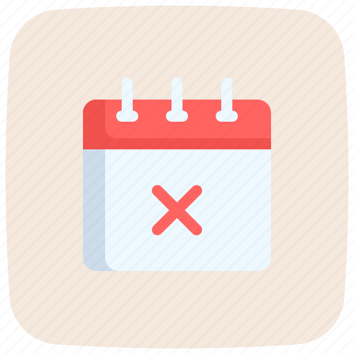 Cancel, schedule, date, calendar, time, and icon - Download on Iconfinder