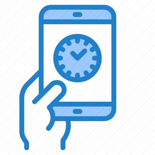 Mobilephone, clock, time, technology, smartphone icon - Download on Iconfinder
