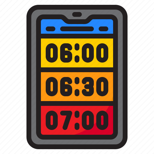 Alarm, notification, time, watch, mobilephone icon - Download on Iconfinder