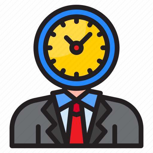 Business, man, time, event, clock, schedule icon - Download on Iconfinder