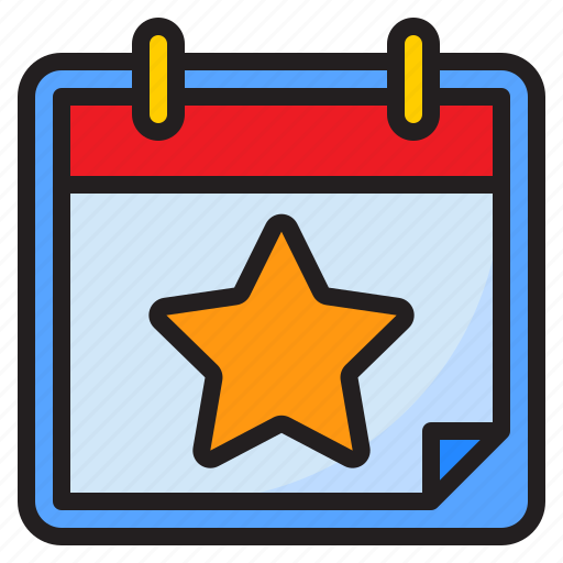 Calendar, favorite, day, event, schedule icon - Download on Iconfinder