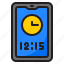 mobilephone, time, clock, schedule, technology 