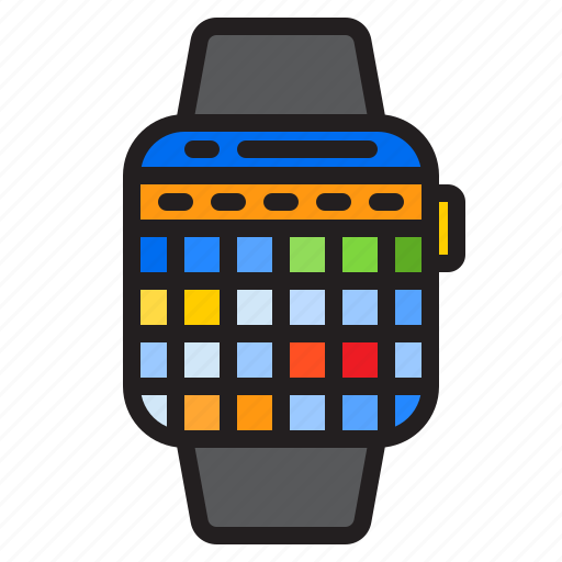Smartwatch, calendar, watch, time, schedule icon - Download on Iconfinder
