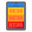 alarm, notification, time, watch, mobilephone