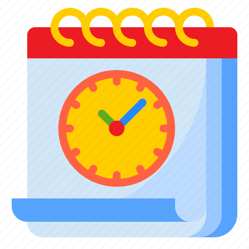 Calendar, date, schedule, clock, time icon - Download on Iconfinder