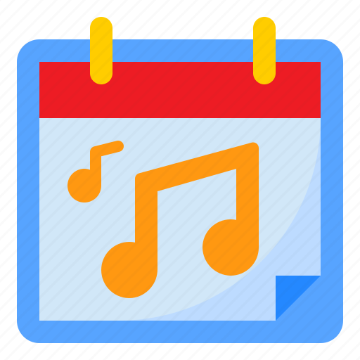 Calendar, date, schedule, event, music icon - Download on Iconfinder