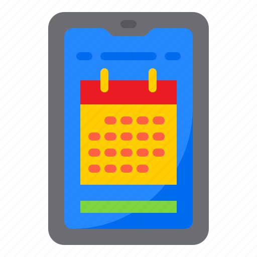 Mobilephone, calendar, schedule, technology, event icon - Download on Iconfinder