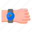 smartwatch, hand, watch, time, event 