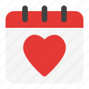 valentine, date, schedule, calendar, event, love, romance, time, heart