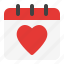 valentine, date, schedule, calendar, event, love, romance, time, heart 