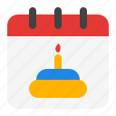 birthday, party, celebration, cake, calendar, schedule, date, event, month