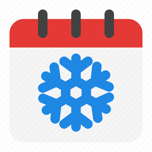 Winter, christmas, xmas, snow, snowflake, calendar, schedule icon - Download on Iconfinder