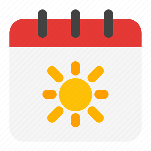 Summertime, calendar, date, vacation, holiday, summer, month icon - Download on Iconfinder