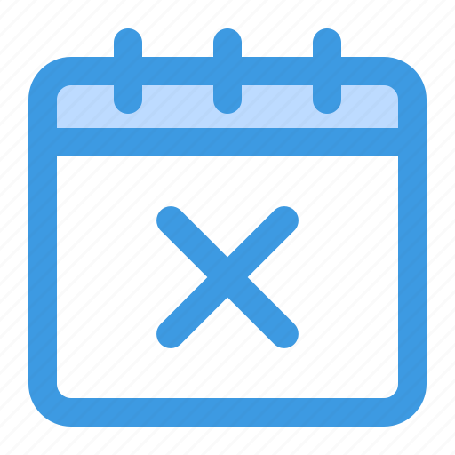 Cancel, calendar, delete, remove, schedule, event, date icon - Download on Iconfinder
