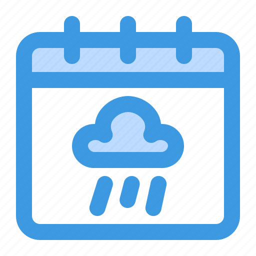 Rainy, calendar, date, season, weather, month, forecast icon - Download on Iconfinder