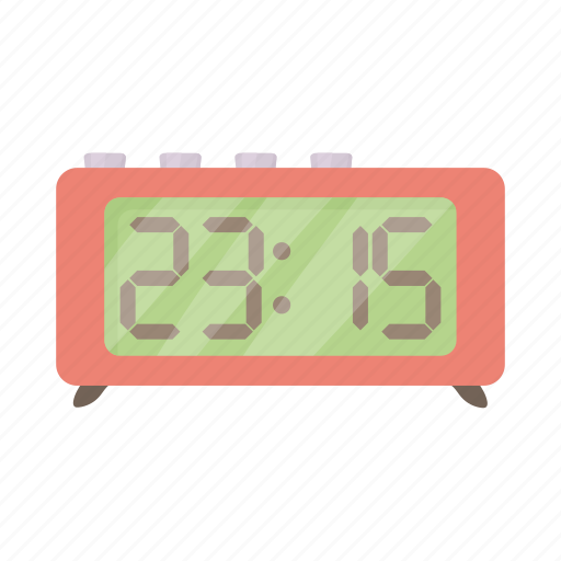 Alarm, cartoon, minute, number, retro, time, watch icon