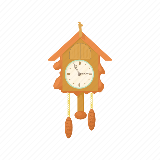Cartoon, clock, cuckoo, decoration, old, pendulum, time icon - Download on Iconfinder