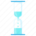 cartoon, clock, hourglass, idea, time, timer, water