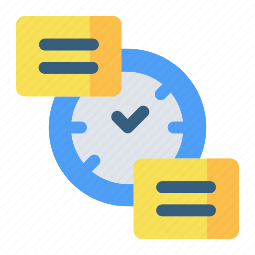 Clock, note, task, time management, schedule icon - Download on Iconfinder