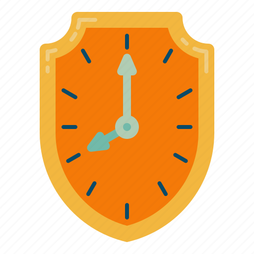 Shield, menagement, security, time, defense, protection icon - Download on Iconfinder
