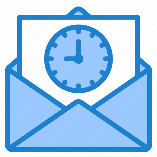 Email, letter, time, management, clock icon - Download on Iconfinder
