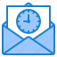 email, letter, time, management, clock 