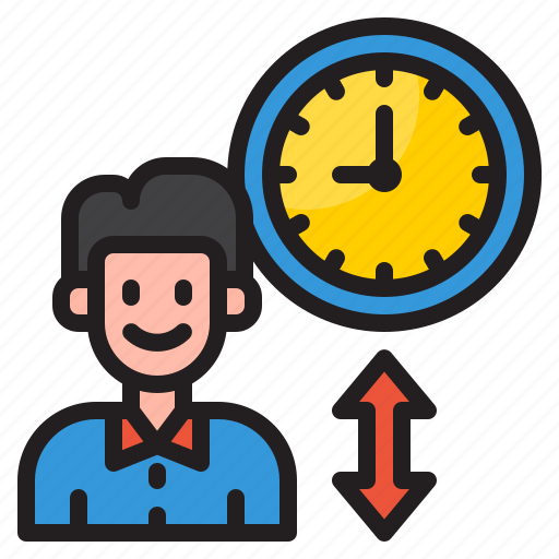 Man, time, management, clock, watch icon - Download on Iconfinder