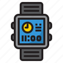 smartwatch, time, management, clock, digital